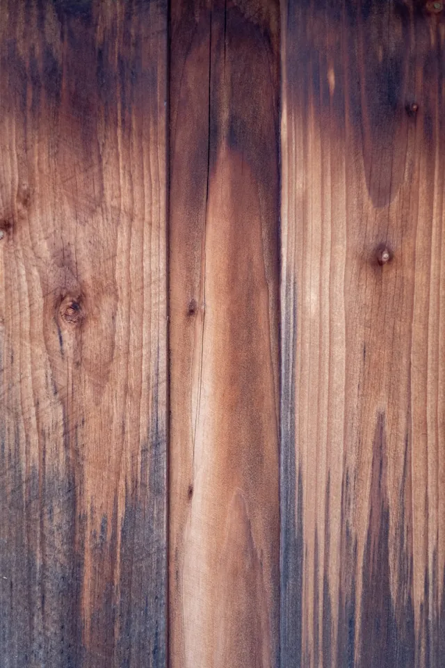 Dark walnut boards, close up